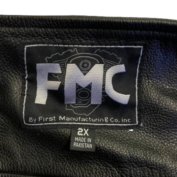 FMC Nomad Unisex Motorcycle Leather Chaps - Size 2X - Picture 11 of 13
